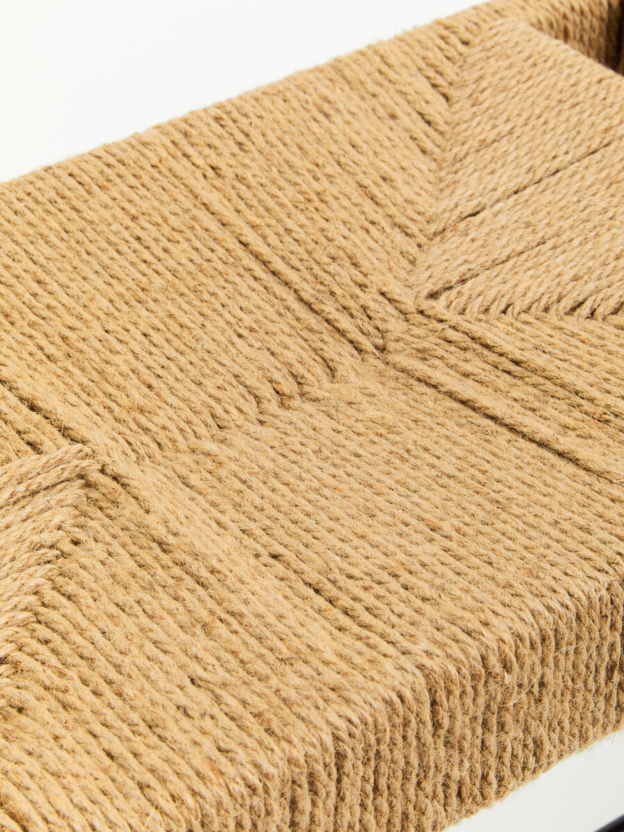 Bandar Natural Rope and Black Wood Bench