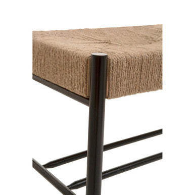 Bandar Natural Rope and Black Wood Bench