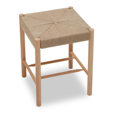 Bandar Natural Rope and Beechwood Stool