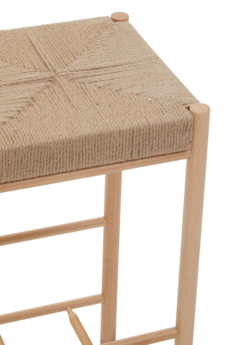 Bandar Natural Rope Weave Bar Stool