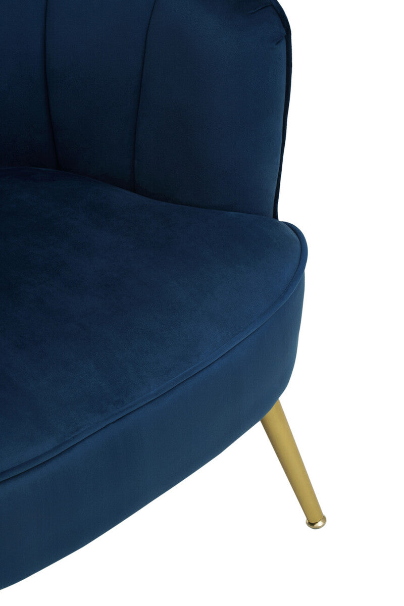 Yolanda Midnight Velvet Chair