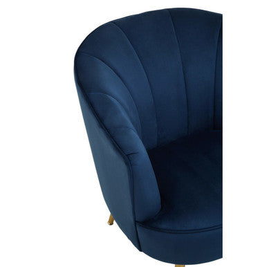 Yolanda Midnight Velvet Chair