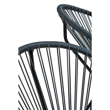 Miami Grey Rattan 3 Piece Patio Set