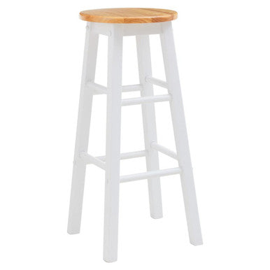 Chester White and Natural Wooden Kitchen or Bar Stool - image 3