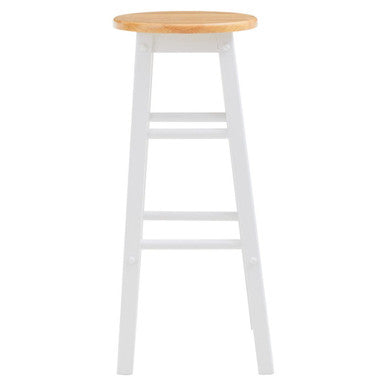 Chester White and Natural Wooden Kitchen or Bar Stool - image 2