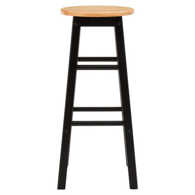 Chester Black and Natural Wood Kitchen or Bar Stool - image 2
