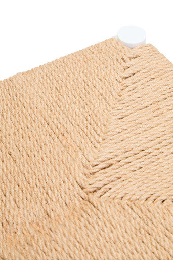 Bandar Small Natural Rope and White Wood Bench - Image 10