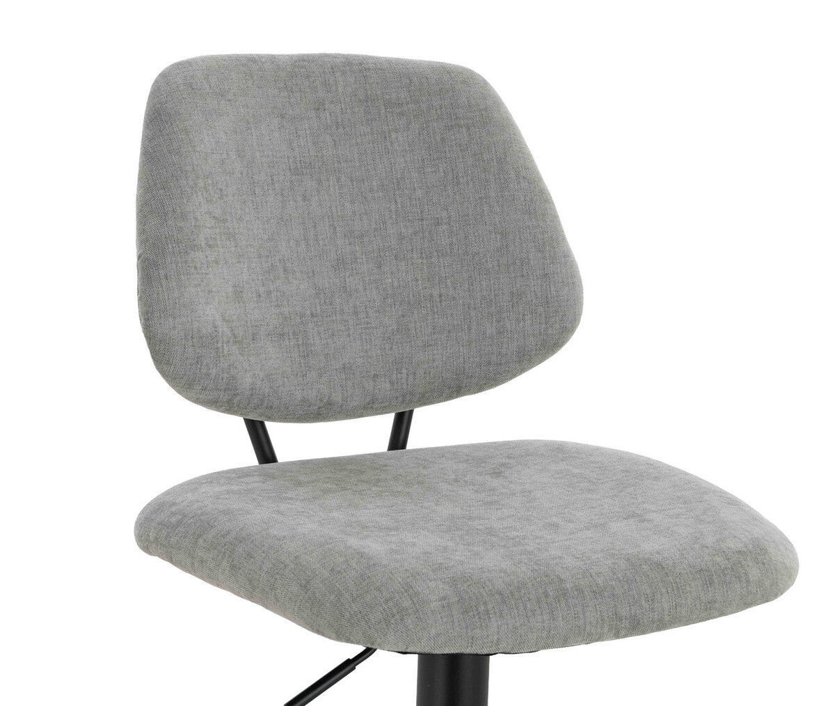 Maxwell Set of 2 Light Grey Textured Fabric Bar Chairs - Image 8