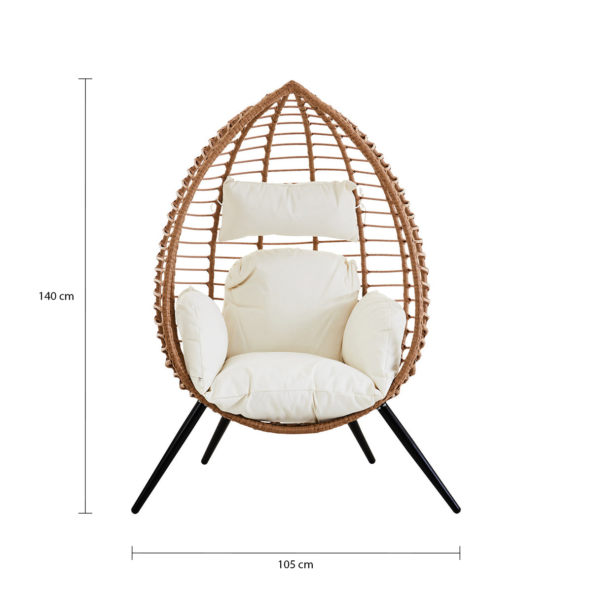 Goa Natural Rattan Effect Chair