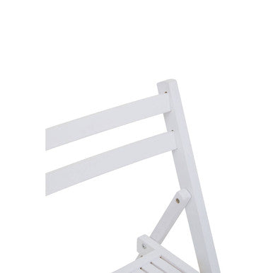 Beauport White Wood Folding Chair