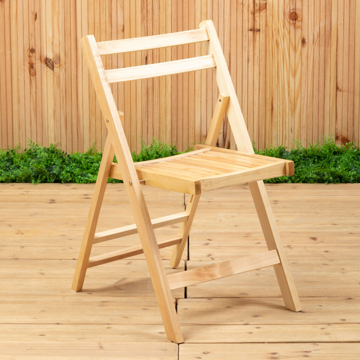 Beauport Natural Finish Folding Chair