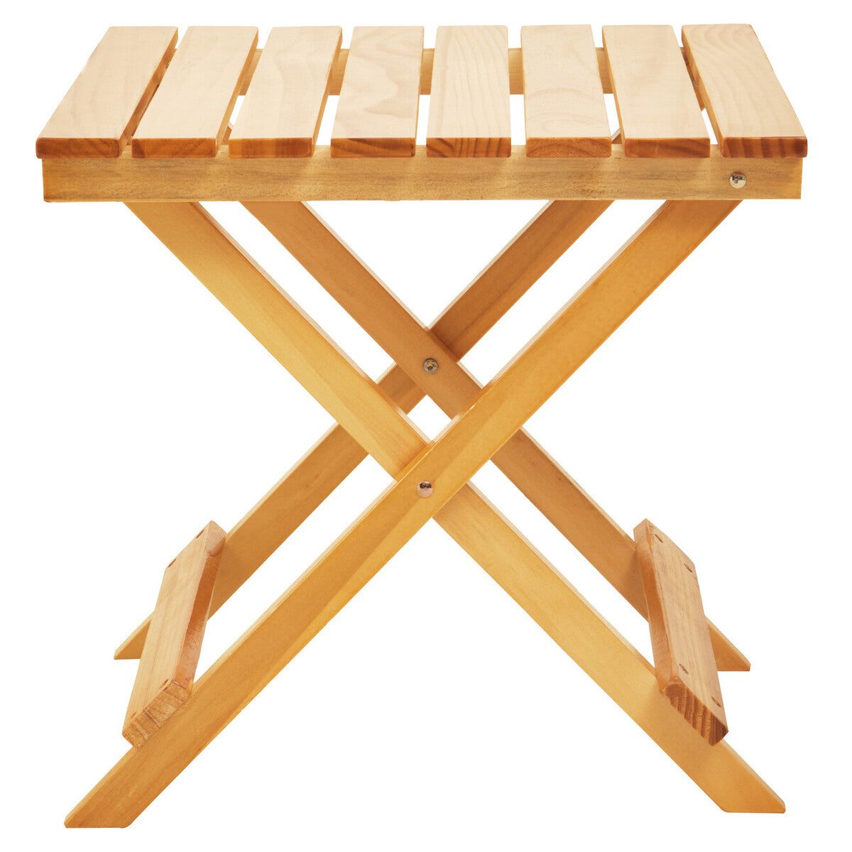 Natural Weather Resistant Solid Wood Folding Table, Beauport