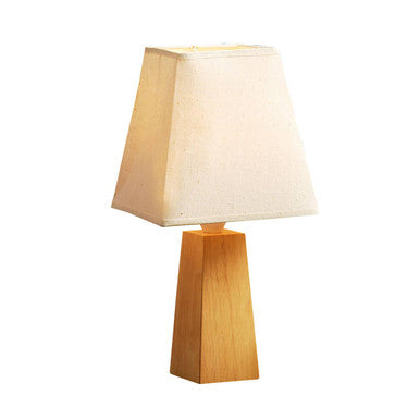 Elion Tropical Hevea Wood Cone Base Table Lamp