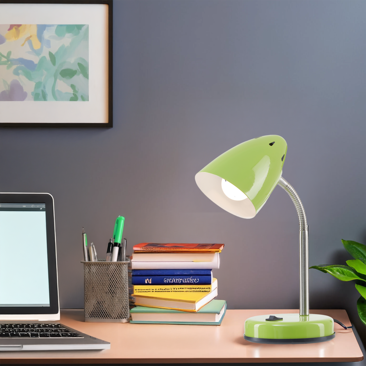 Flexi Green Gloss Desk Lamp - image 2