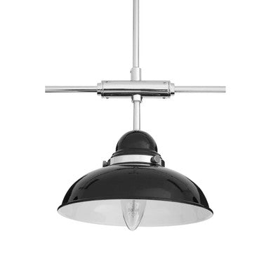 Jasper Black And Chrome 3 Light Pendant Light
