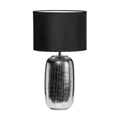 Regents Park Chrome Finish Ceramic Base Table Lamp - image 1