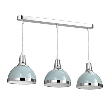 Vermont Three Shutter Blue Shades Pendant Light