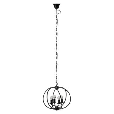 Aspen Matt Black Iron Pendant Light