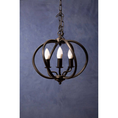 Aspen Matt Black Iron Pendant Light