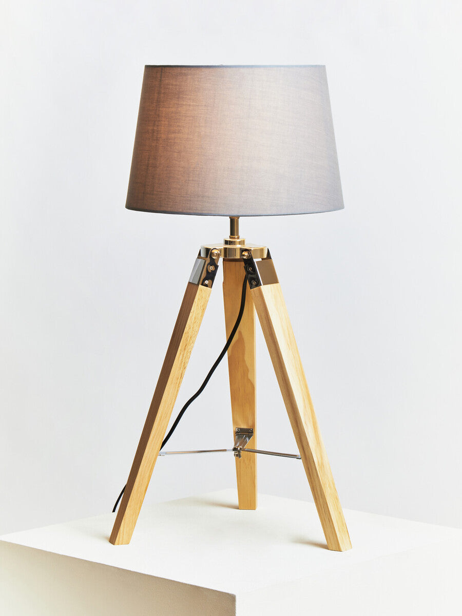 Hadson Tripod Table Lamp with Light Wood Base - image 3