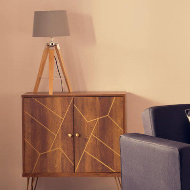 Hadson Tripod Table Lamp with Light Wood Base - image 2