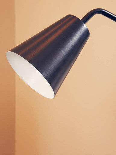 Shaina Black Metal Modern Desk Lamp