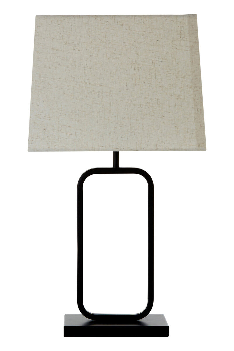 Lucas Natural and Black Table Lamp - image 1