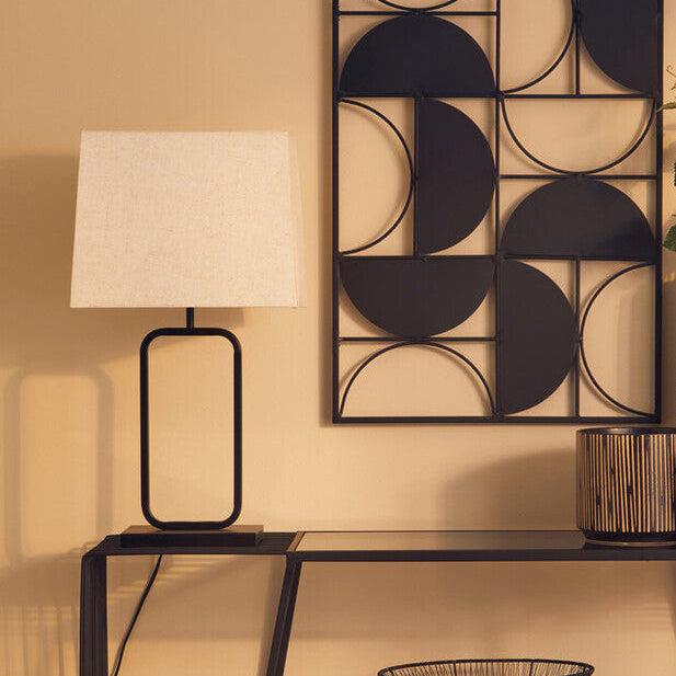 Lucas Natural and Black Table Lamp - image 2