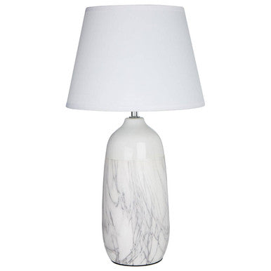 Welma White Ceramic Table Lamp - image 1