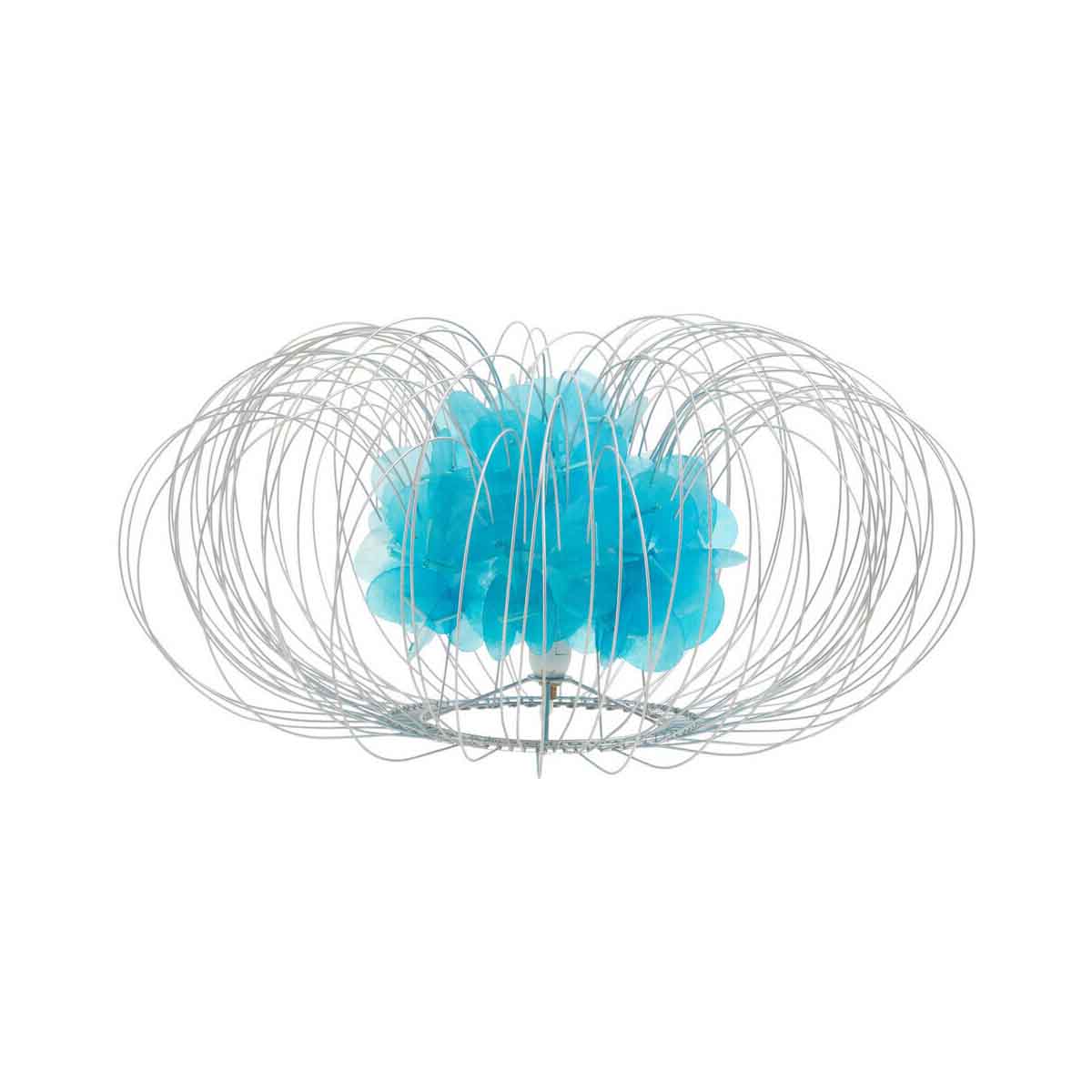 Silver Wire Blue Table Lamp - image 1