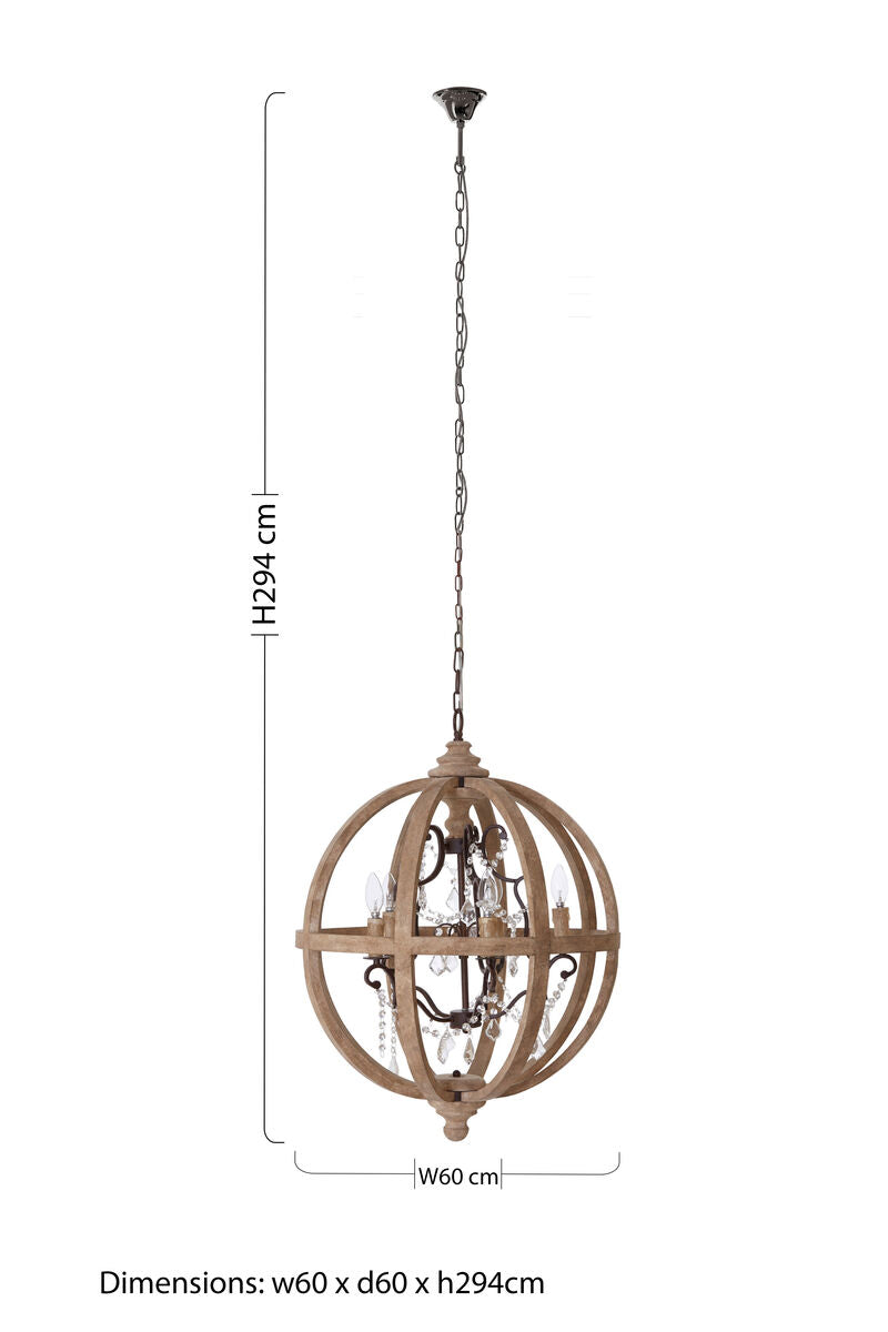 Pia 5 Arm Chandelier - image 7