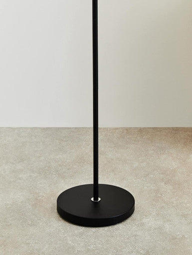 Blair Black Wood and Metal Floor Lamp