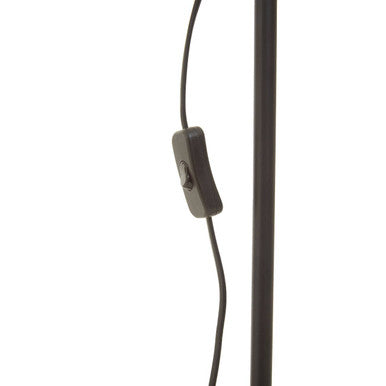 Blair Black Wood and Metal Floor Lamp