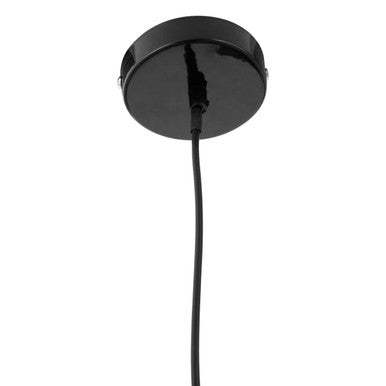 Blayne Black Metal And Wood Pendant Light