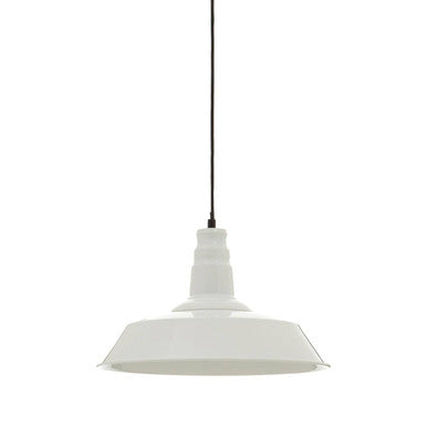 Brant White Metal Pendant Light