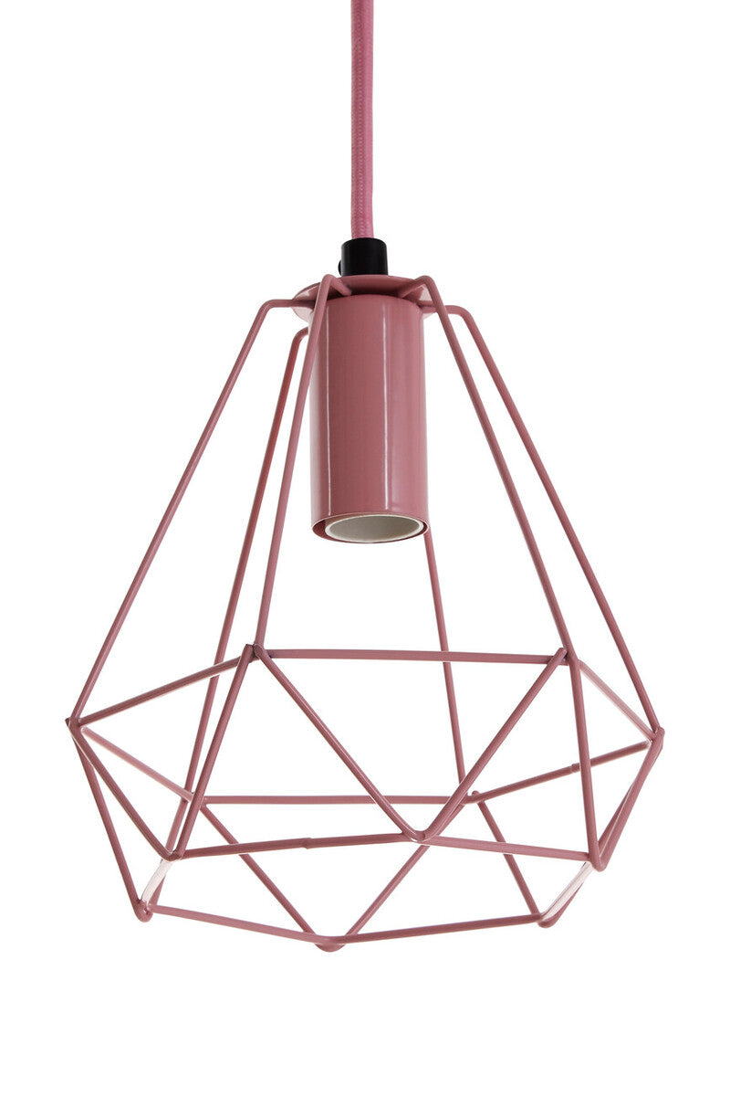 Beli Pink Metal Wire Pendant Light