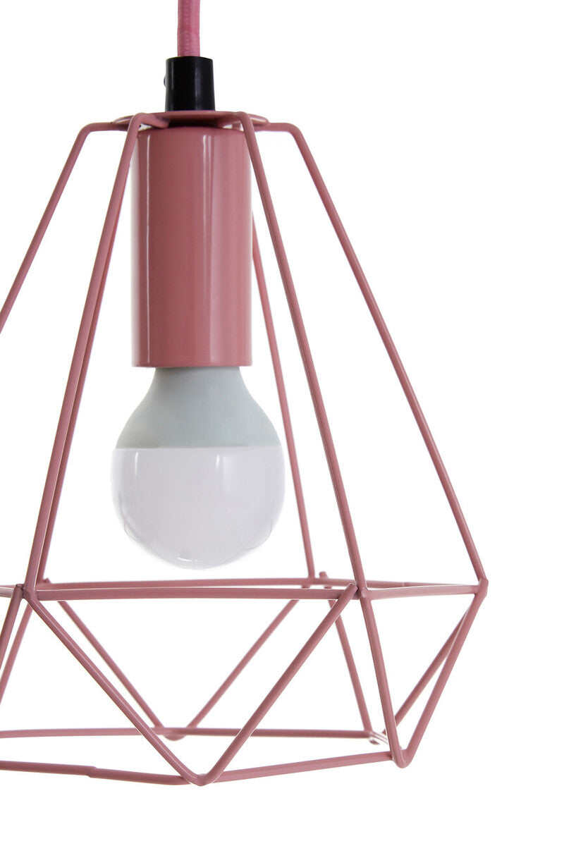 Beli Pink Metal Wire Pendant Light