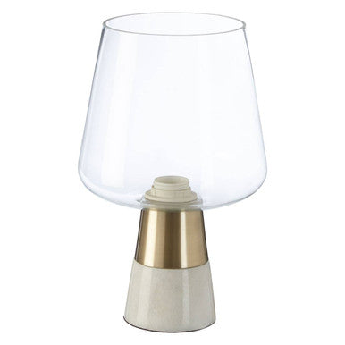 Sebah Table Lamp with Marble Base and Glass Shade - image 1