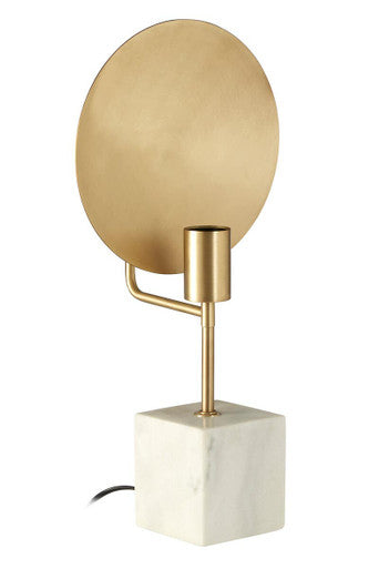 Saramis Table Lamp With White Marble Base
