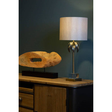 Herta Antique Brass Palm Tree Design Table Lamp - image 3