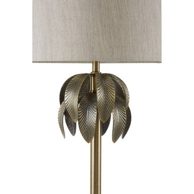 Herta Antique Brass Palm Tree Design Table Lamp - image 5