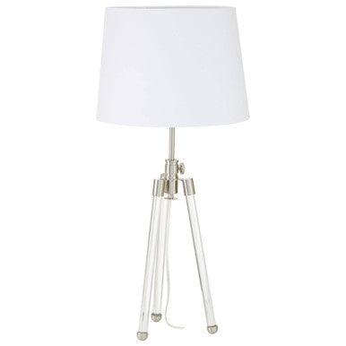 Halia Nickel Finish Tripod Table Lamp - image 1