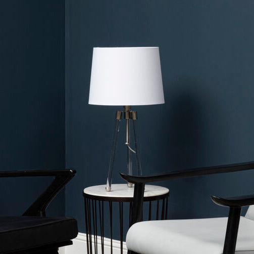 Halia Nickel Finish Tripod Table Lamp