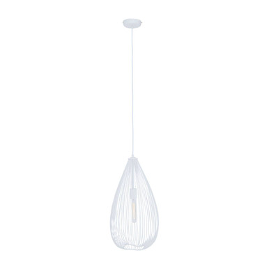 Lavis Teardrop White Pendant Light