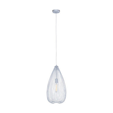 Lavis Teardrop Silver Pendant Light