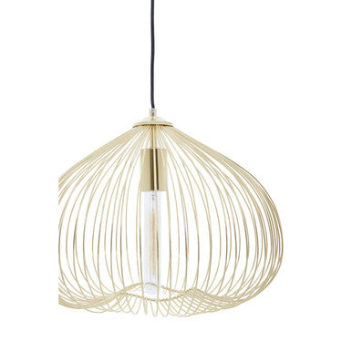 Lavis 1 Bulb Gold Finish Pendant Light