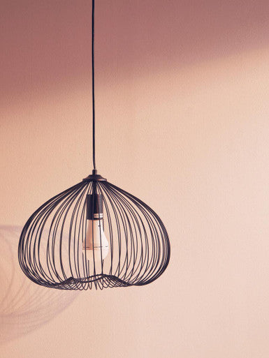 Lavis Black Finish Pendant Light