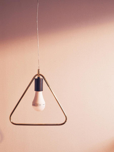 Lavis Gold Triangle Pendant Light
