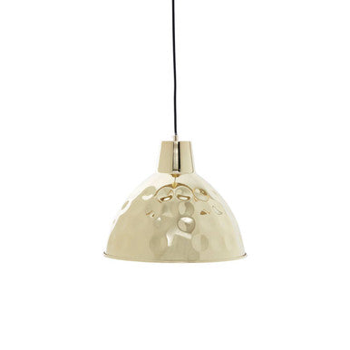 Leni Gold Finish Hammered Pendant Light 35cm