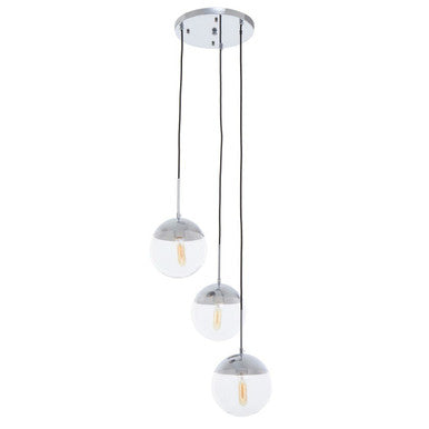 Revive Chrome Finish 3 Pendant Light